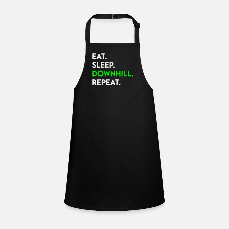 eat sleep downhill repeat Children's Apron