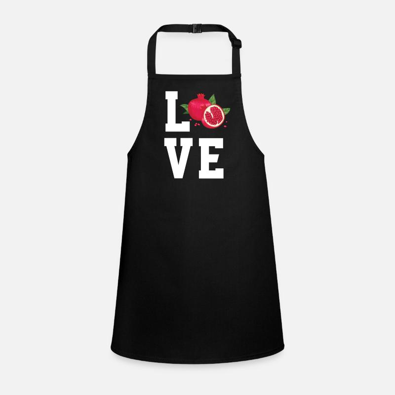 Ich Liebe Granatapfel Schürze für Kinder