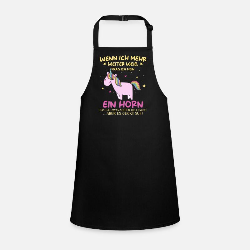 Einhorn Sprüche Einhorn Damen Schürze für Kinder