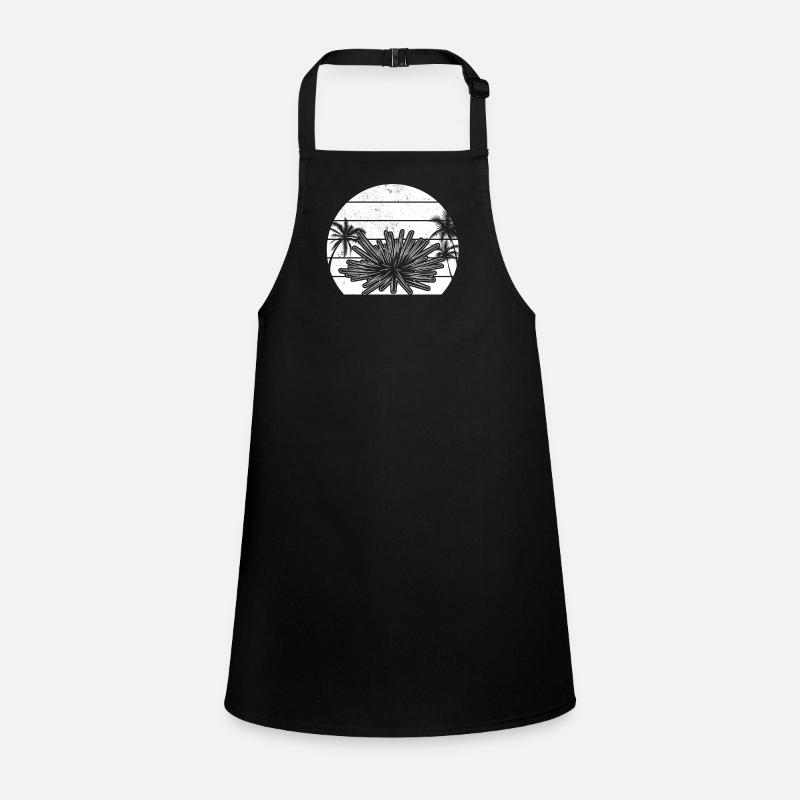 Créature marine Oursin Coucher de soleil Oursin Tablier Enfant