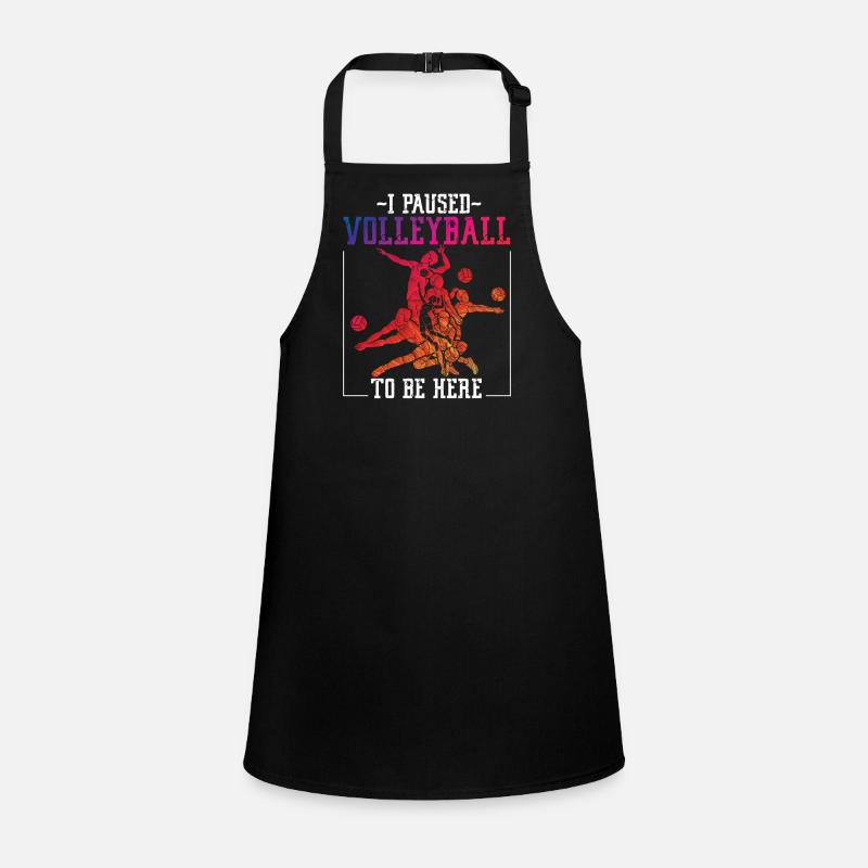 Volleyball Player Team I Paused Children's Apron