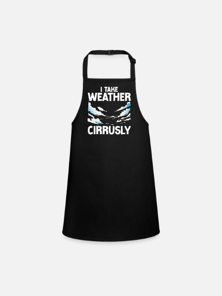 Meteorologist Weather Forecast - Children's Apron - black - Front