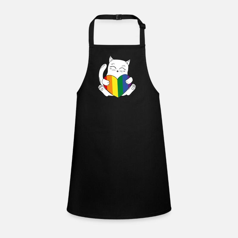 Chat Arc-en-ciel LGBT Tablier Enfant