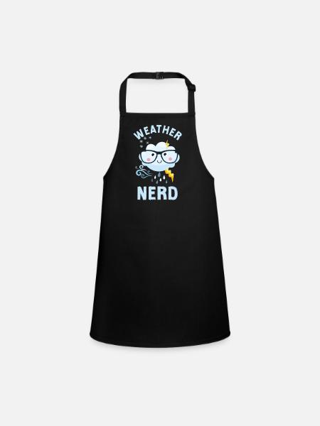 Meteorologist Weather Forecast - Children's Apron - black - Front