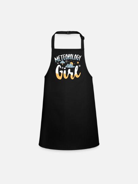 Meteorologist Weather Forecast - Children's Apron - black - Front