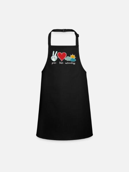Meteorologist Weather Forecast - Children's Apron - black - Front
