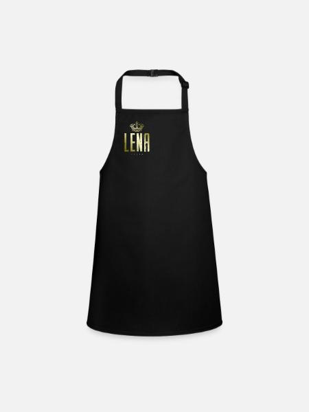 Lena - Children's Apron - black - Front