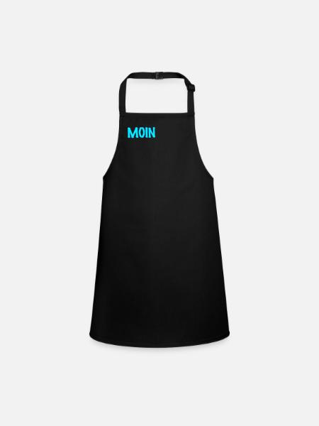 Moin - Schürze für Kinder - Schwarz