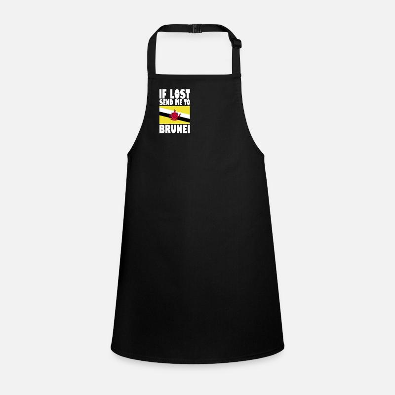Brunei Flagge Spruch Schürze für Kinder