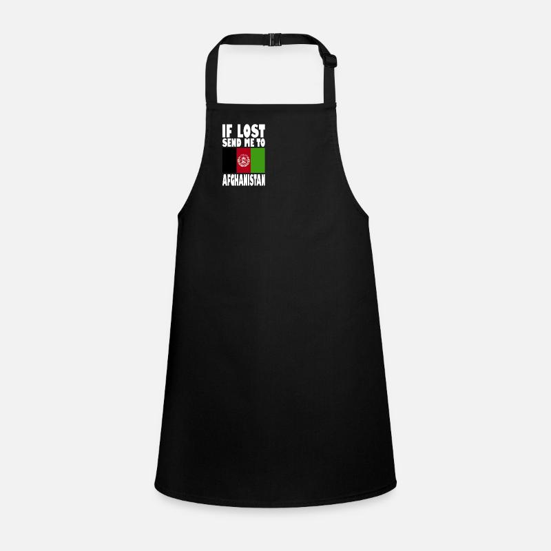 Afghanistan Flag Slogan Children's Apron