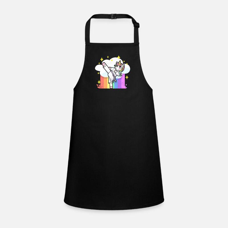 Fun Karate Martial Arts Rainbow Unicorn Children's Apron
