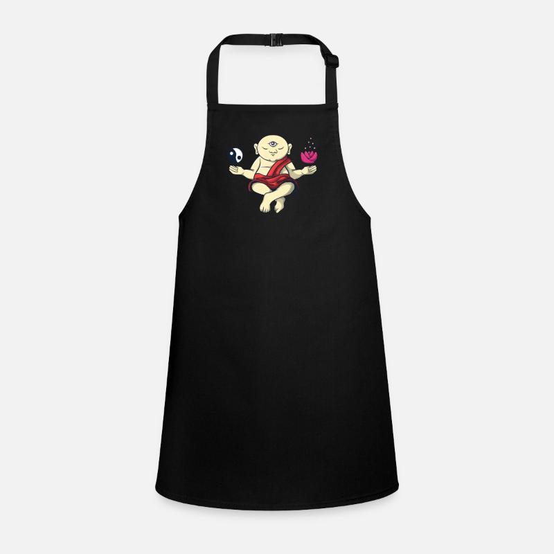 Meditating Buddhist monk Zen Buddha Om Children's Apron
