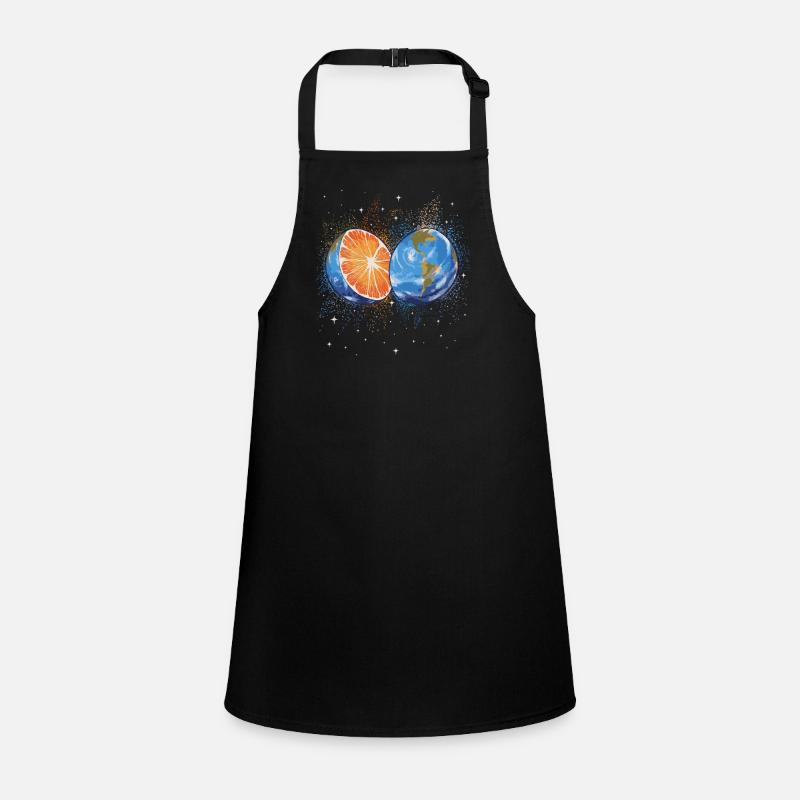 Summer Splashing Orange Earth Children's Apron