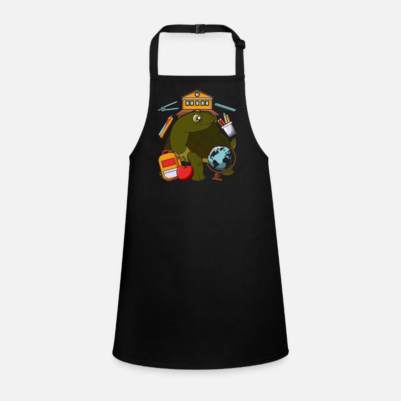School Animal Gift School Beginners Turtle Children's Apron