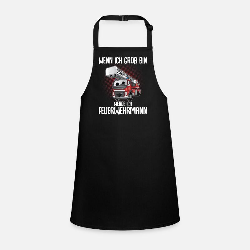 Wenn Ich Groß Bin Werde Ich Feuerwehrmann Schürze für Kinder
