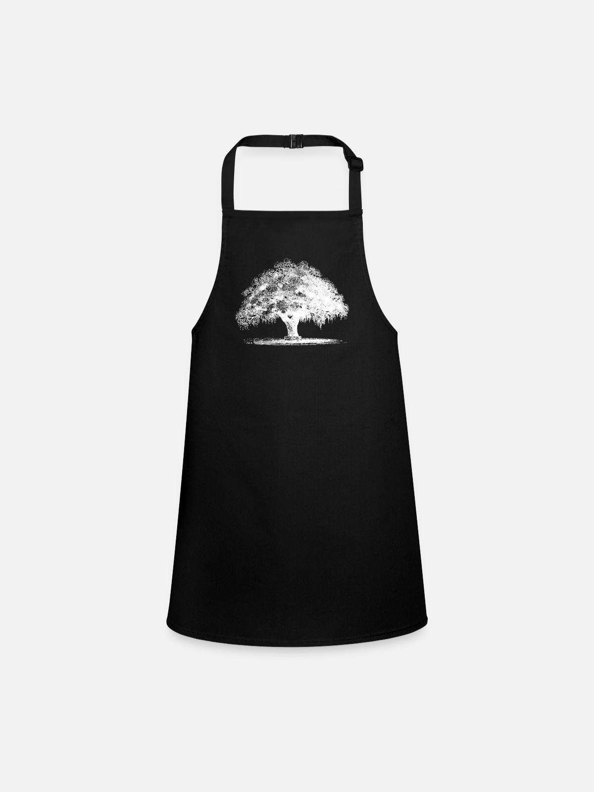 Tree - Children's Apron - black - Front