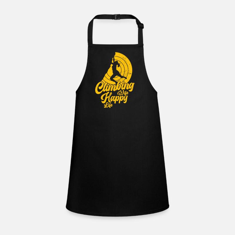 Climbing Climbing Climbers Bouldering Mountaineers Children's Apron