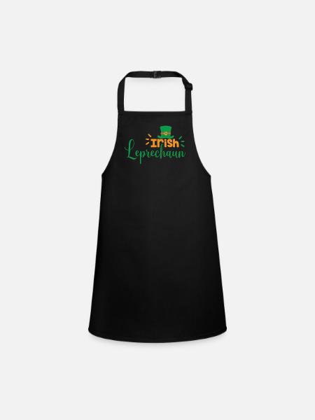 Irish Goblin Gaelic Ireland Irish Irish - Children's Apron - black - Front