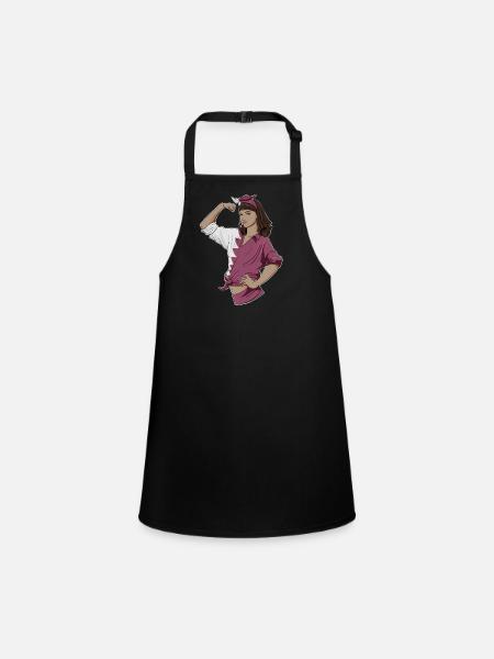 Arab Girl Unbreakable I Arab Heritage I Qatar Flag - Schürze für Kinder - Schwarz - Vorne