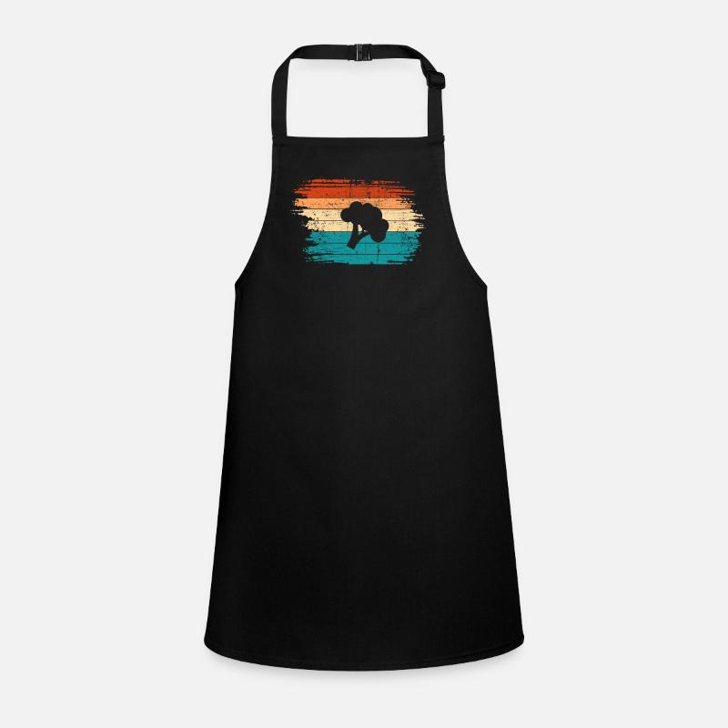 Broccoli Vegan Lover Retro Healthy Gift idea Children's Apron