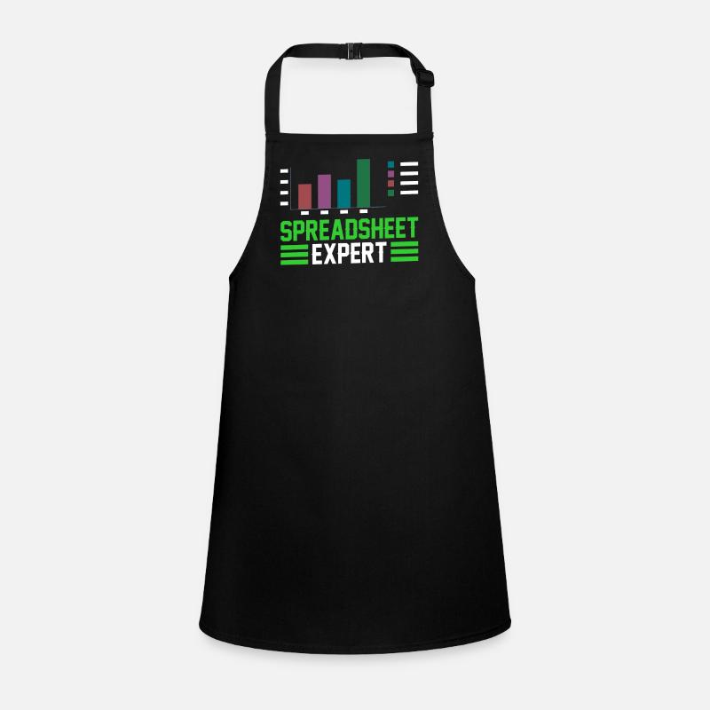Spreadsheet Expert Table Work Accountant Children's Apron