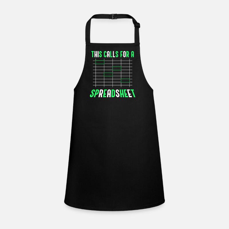 This Requires A Spreadsheet Accountant Table Children's Apron