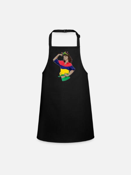 Mauritius Girl Unbreakable Mauritius Heritage - Children's Apron - black - Front