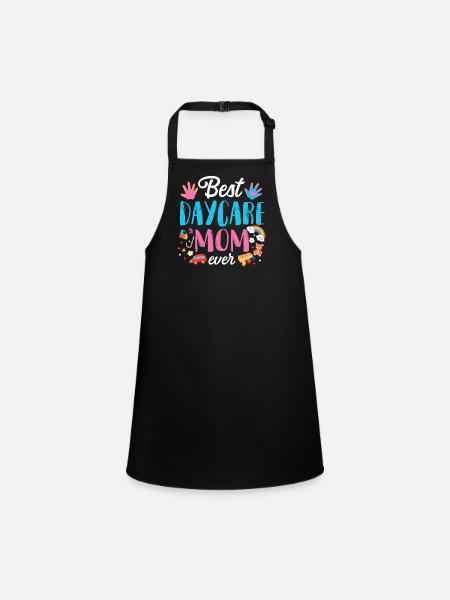Childcare Daycare Provider Teacher - Children's Apron - black - Front