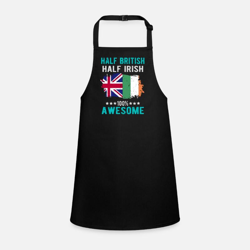 Half British Half Irish Children's Apron