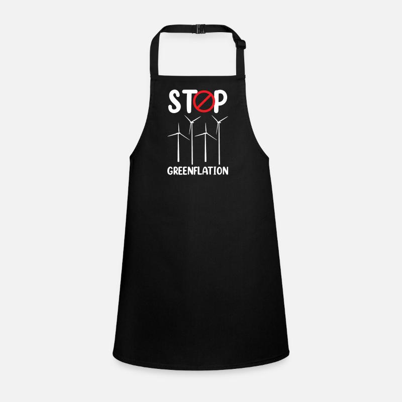 Greenflation Stop Inflation Énergie verte Tablier Enfant
