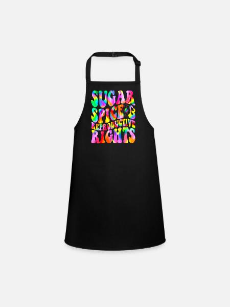 Sugar Spice and reproductive rights - Children's Apron - black - Front