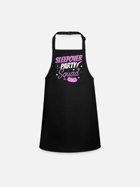 Overnight Party Troupe Sweet Overnight Stay Team - Tablier Enfant - noir - Devant