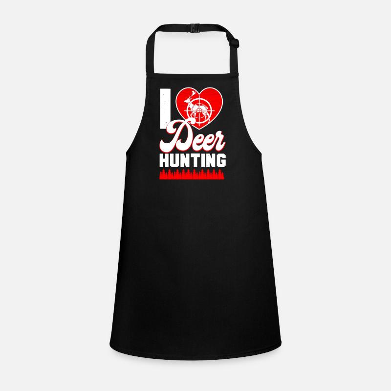 Buck Deer Hunting Hunter Heart Schürze für Kinder
