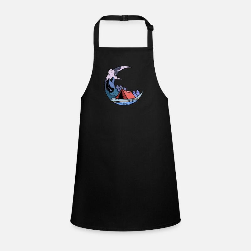 Camping Camping Lune Camp Camping Tablier Enfant