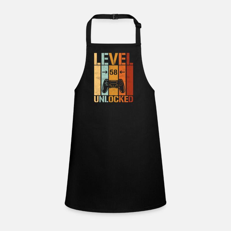 58th Birthday Level 58 unlocked Children's Apron