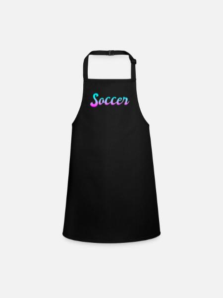 Soccer soccer - Tablier Enfant - noir - Devant