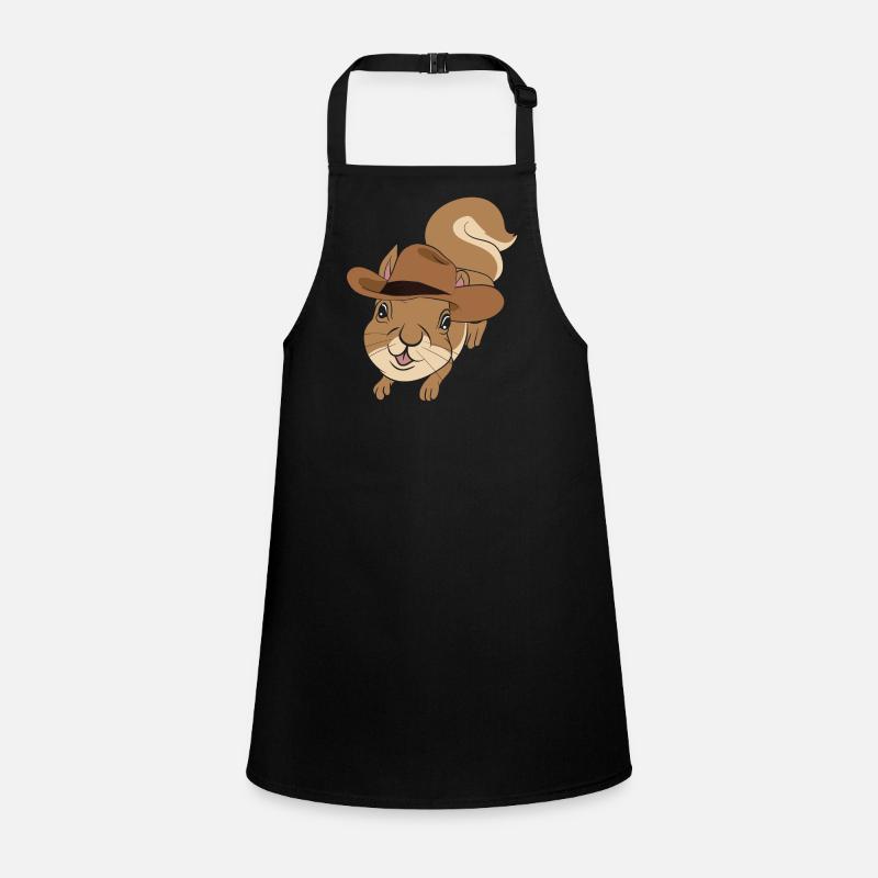 Tierliebhaber Cowboy Geschenk Eichhörnchen Schürze für Kinder
