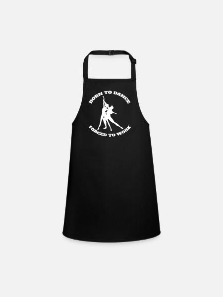 Ballerine Cours de danse Cadeau Ballet Danse Danse - Tablier Enfant - noir - Devant
