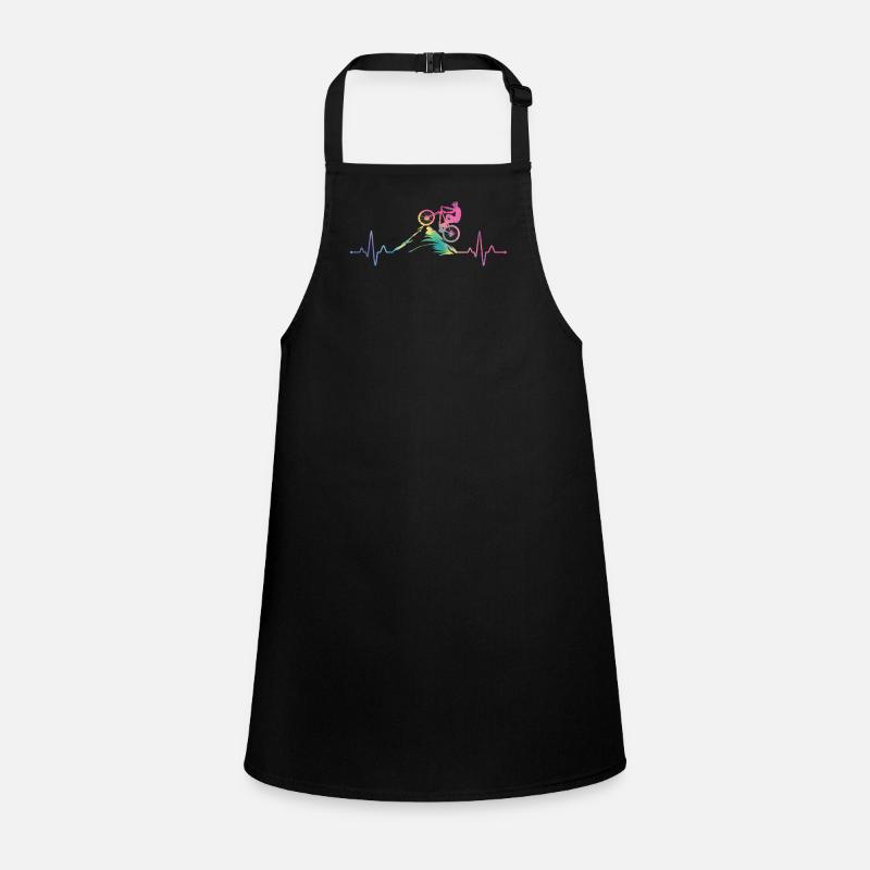 Mountain bike Heart palpitations Cute Cool Elegant Children's Apron