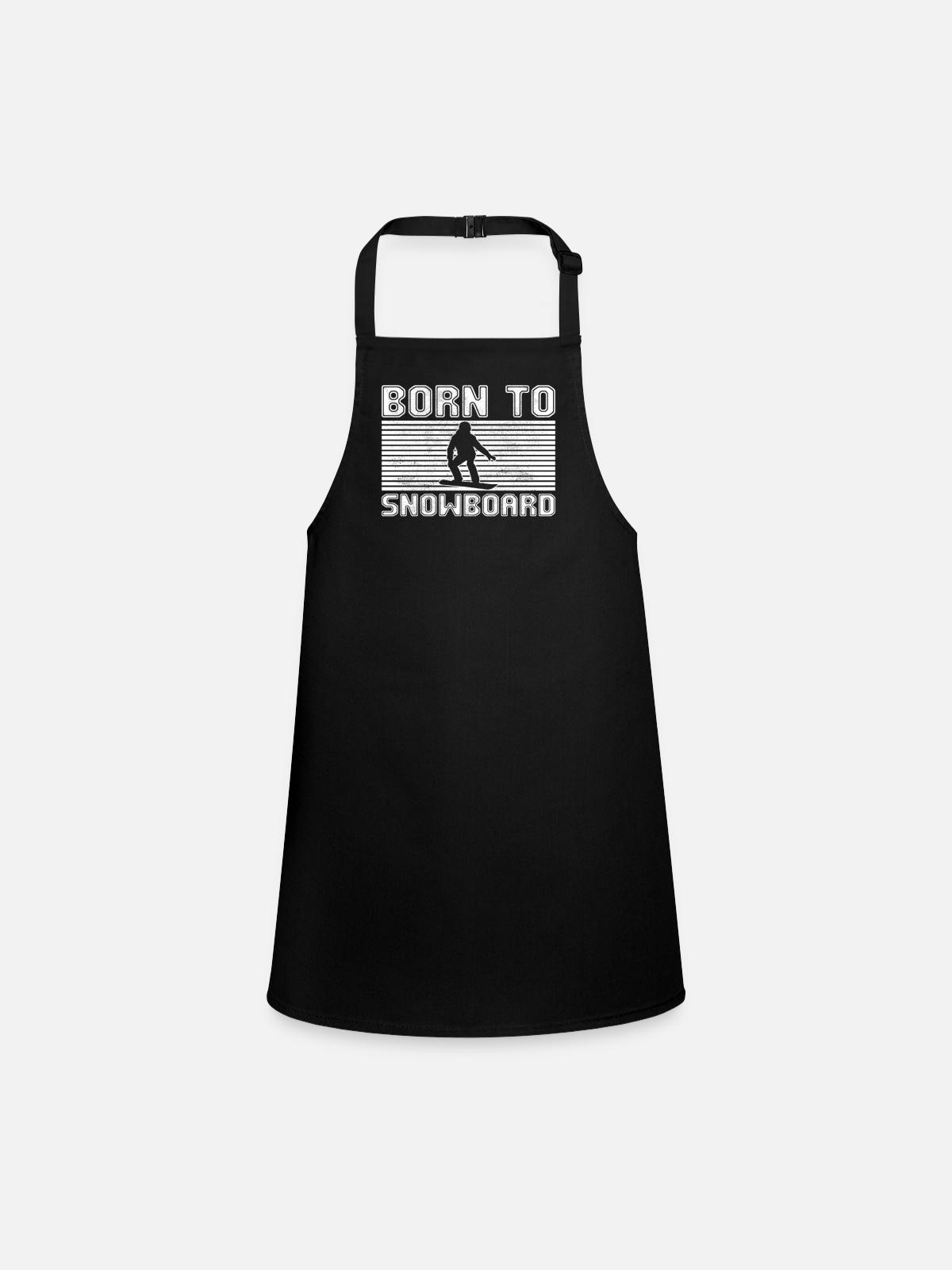 Snowboard - Tablier Enfant - noir - Devant
