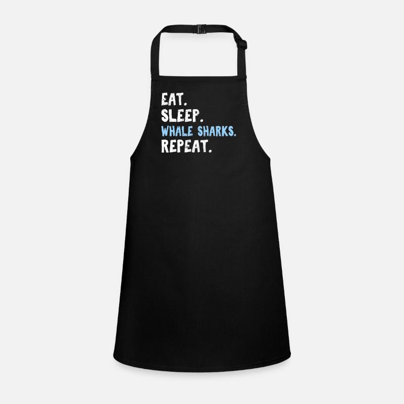 Eat Sleep Whale Sharks Repeat Cute Whale Shark Lov Children's Apron