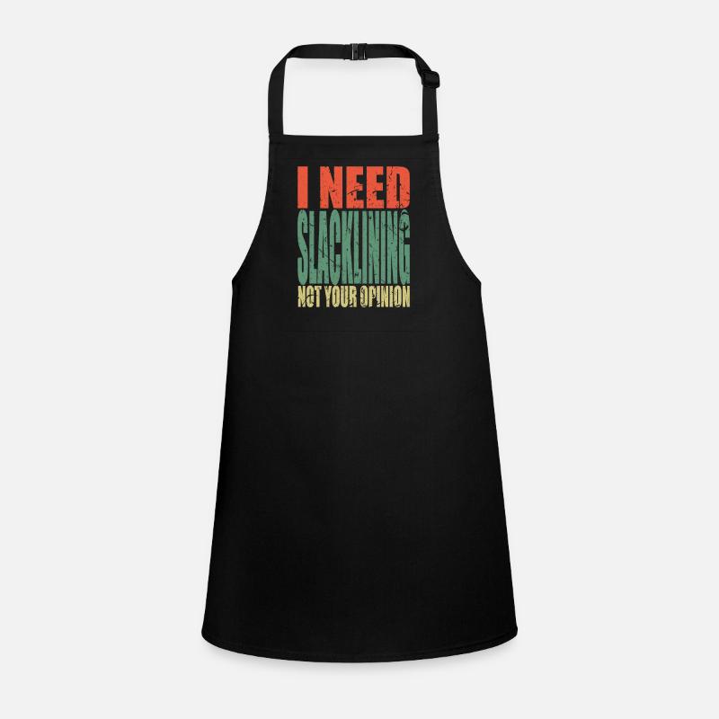 Slacklinging saying funny Children's Apron