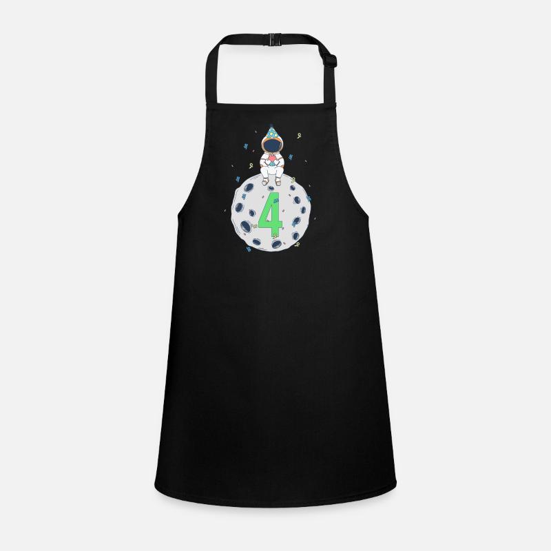 4th Birthday Space Birthday Party Children's Apron