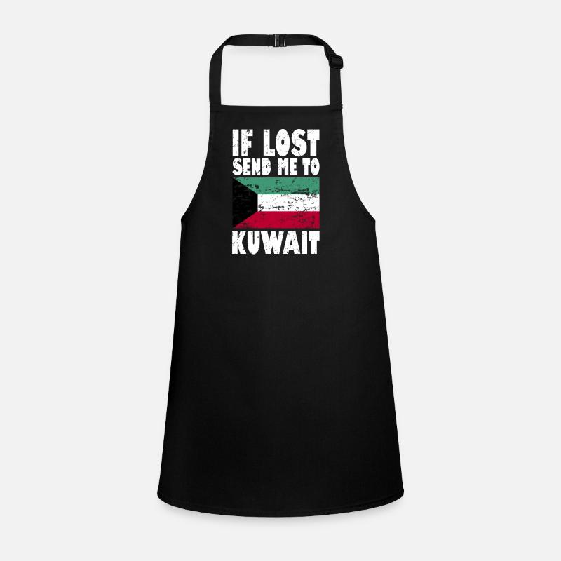 Kuwait Flagge Spruch Schürze für Kinder