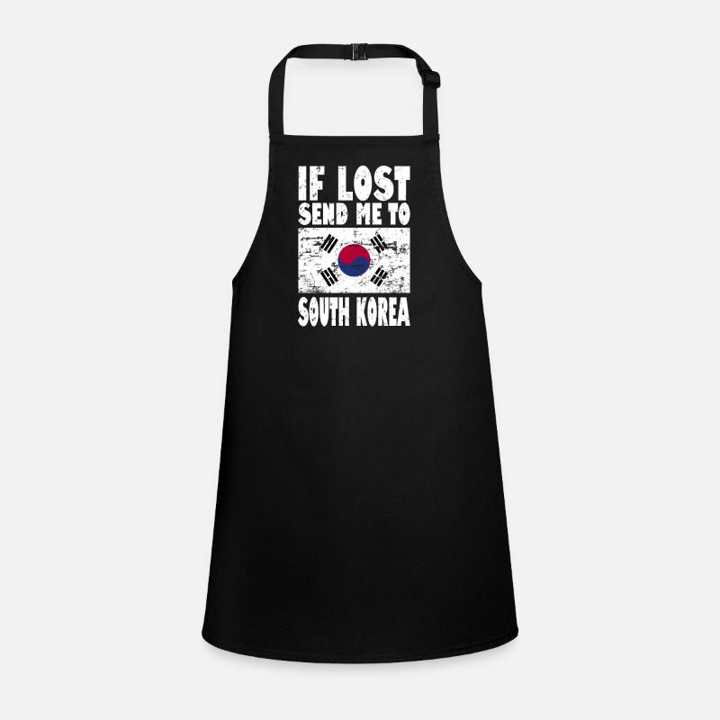 South Korea Flag Saying Children's Apron