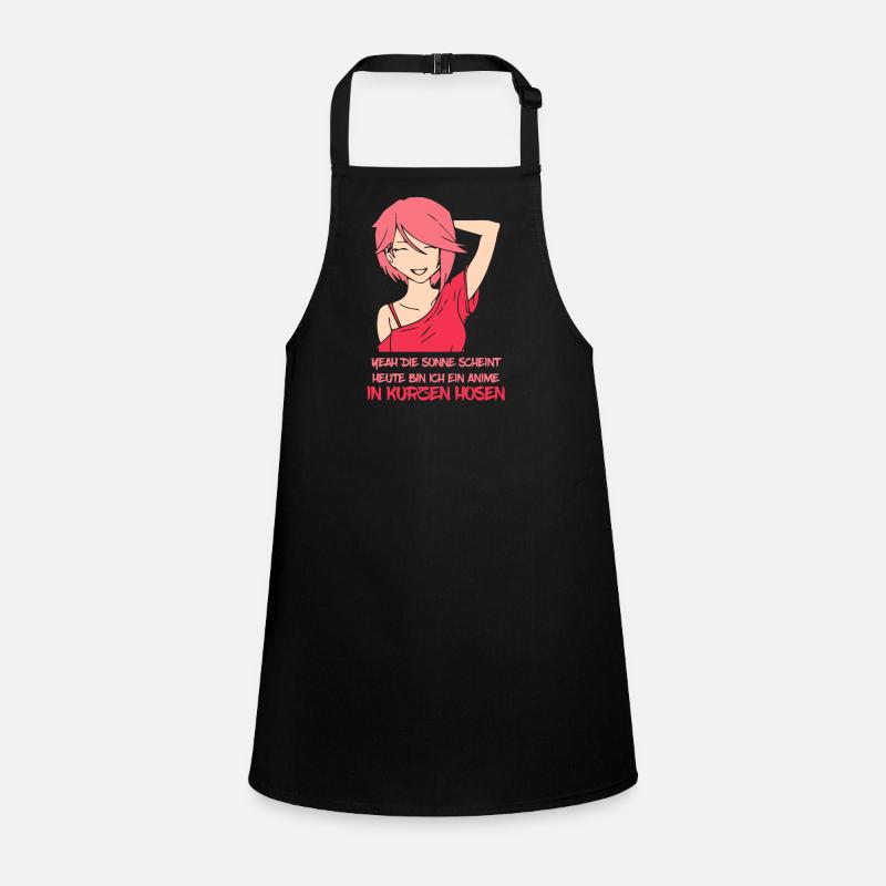 Heute bin ich ein Anime in kurzen Hosen Schürze für Kinder