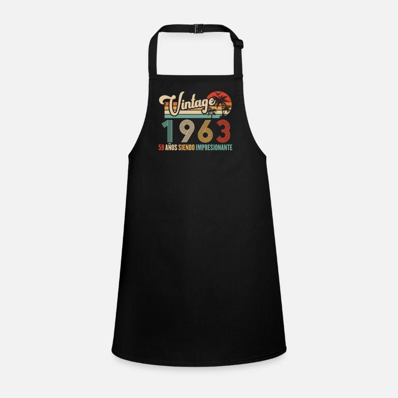 Vintage 1963 Anniversaire 59 ans D'être Awesome Tablier Enfant