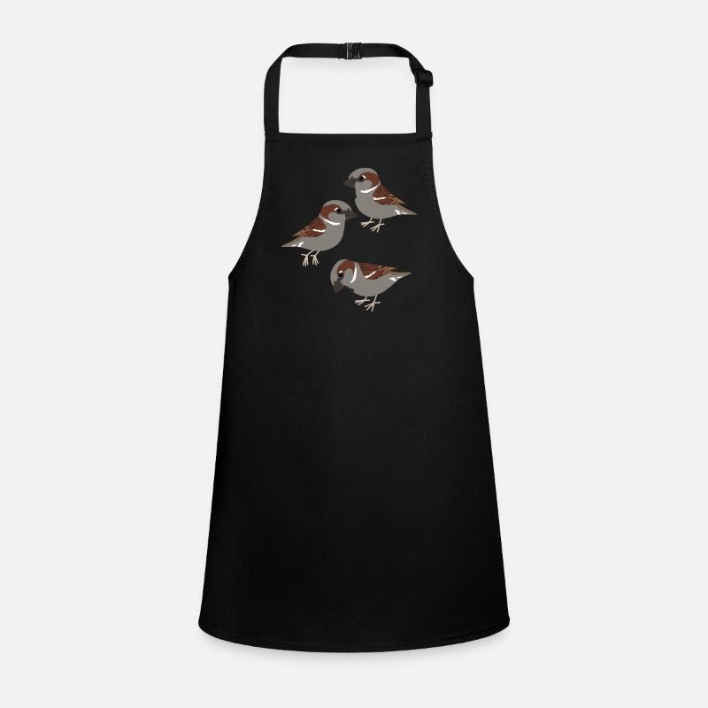 Colorful Splash Flying Bird Sparrow Children's Apron