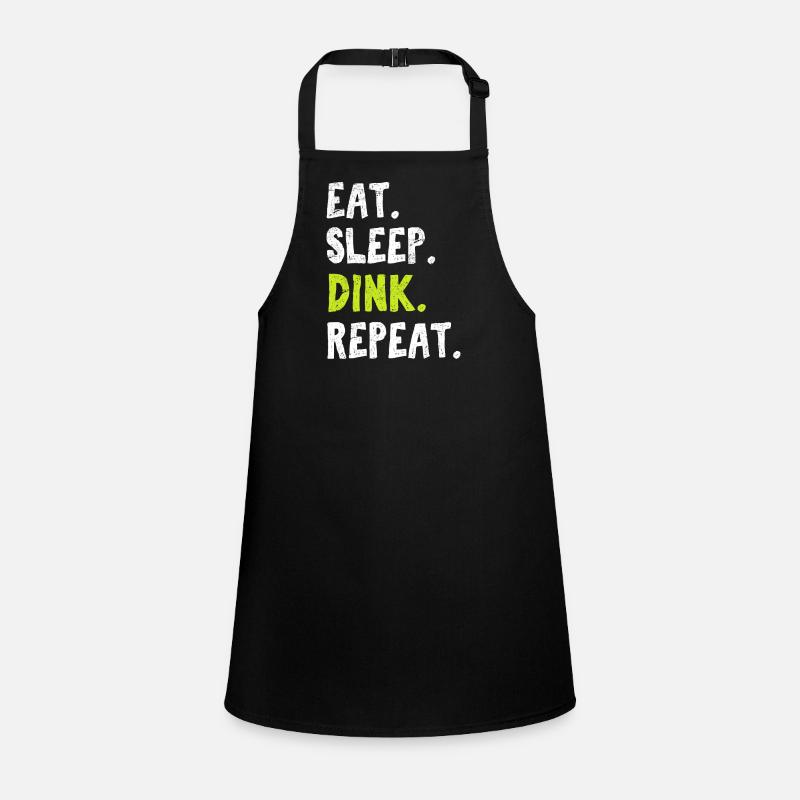 Eat Sleep Dink Repeat Funny Pickleball Pun Pickleb Schürze für Kinder