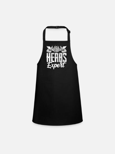 Herb Expert Herb Herb Garden - Tablier Enfant - noir - Devant